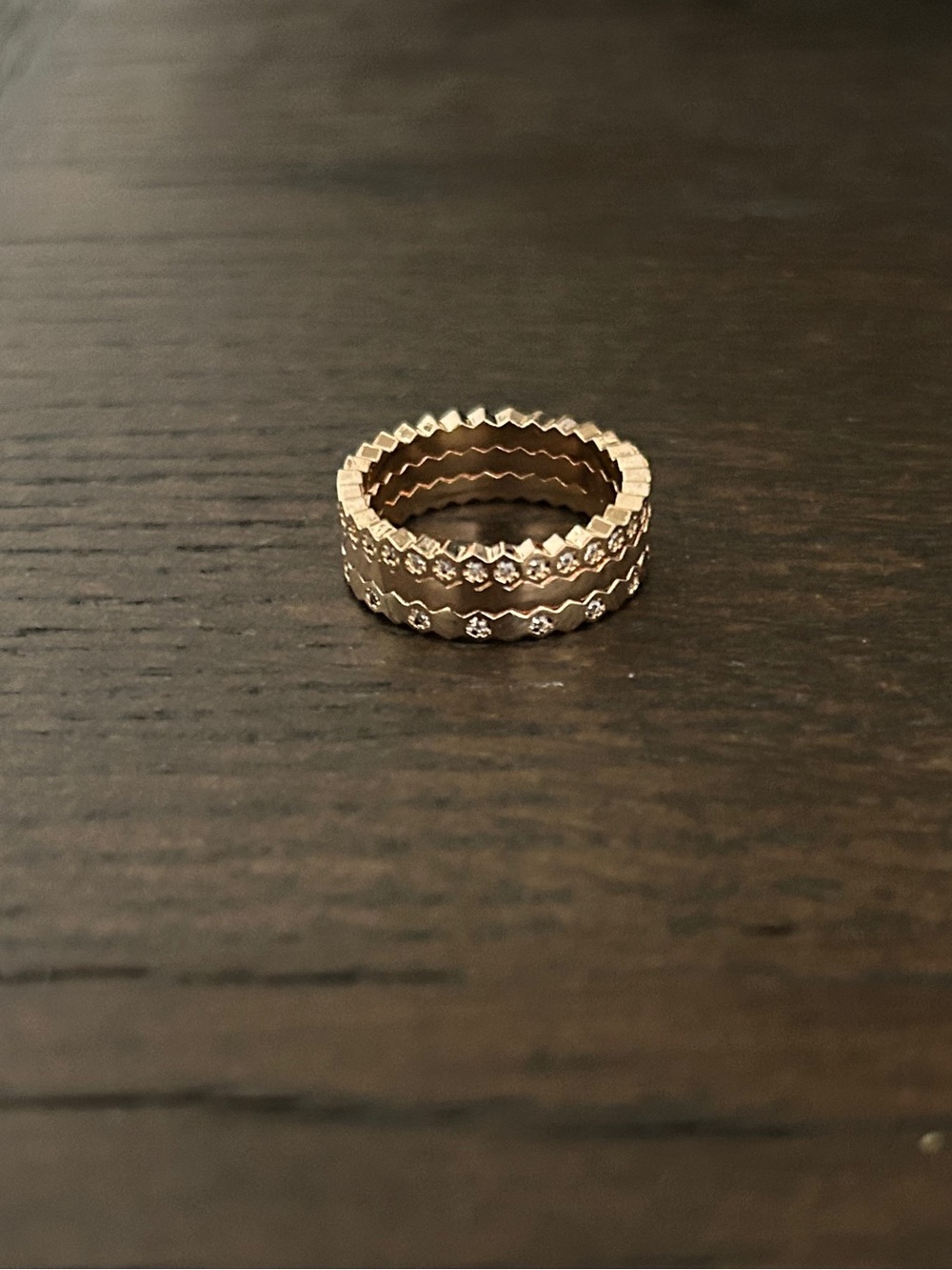 Stacked Gold Band Ring | Set of 3 | Women Jewelry | Layered Stackable
